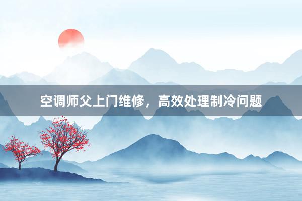 空调师父上门维修，高效处理制冷问题